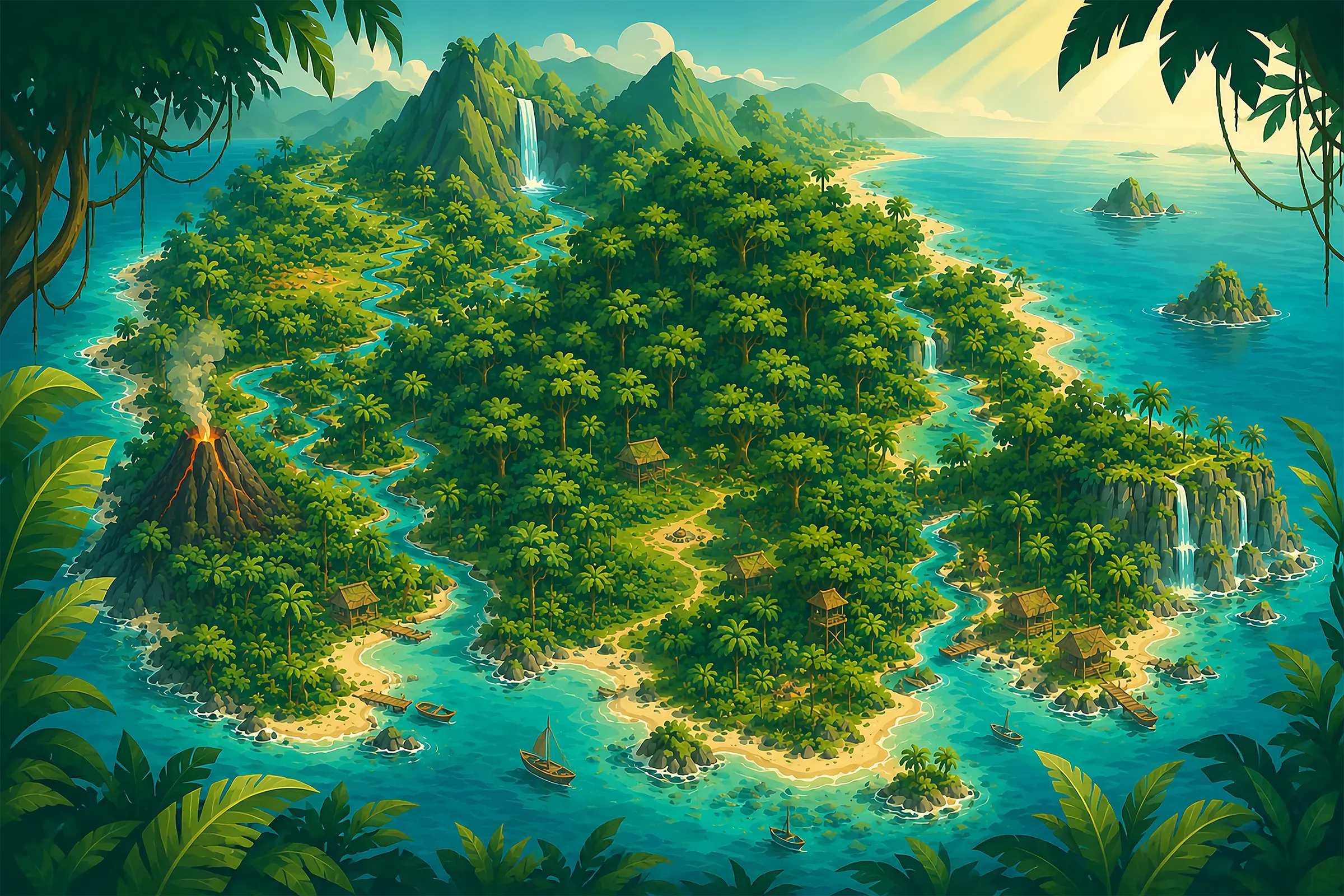 Socialocca Island — interactive app world map